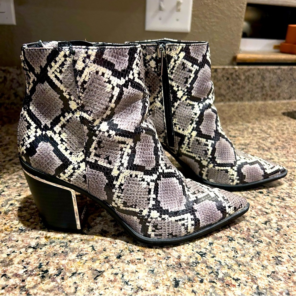 Circus by Sam Edelman Cal Snake Print Bootie